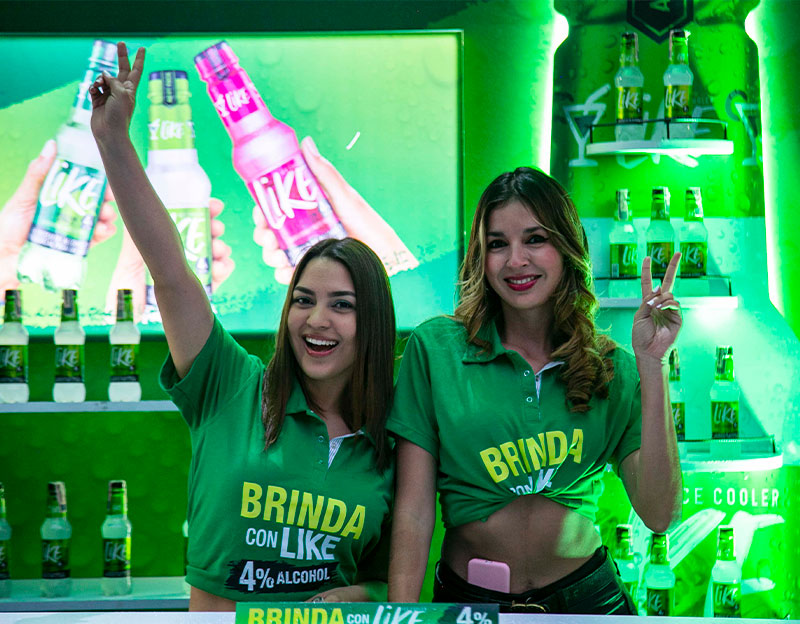 Diseño de stands promocionales Bliss Entertaiment